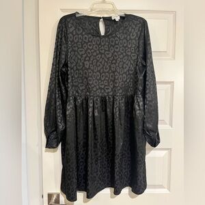 Umgee Black Leopard Print Dress